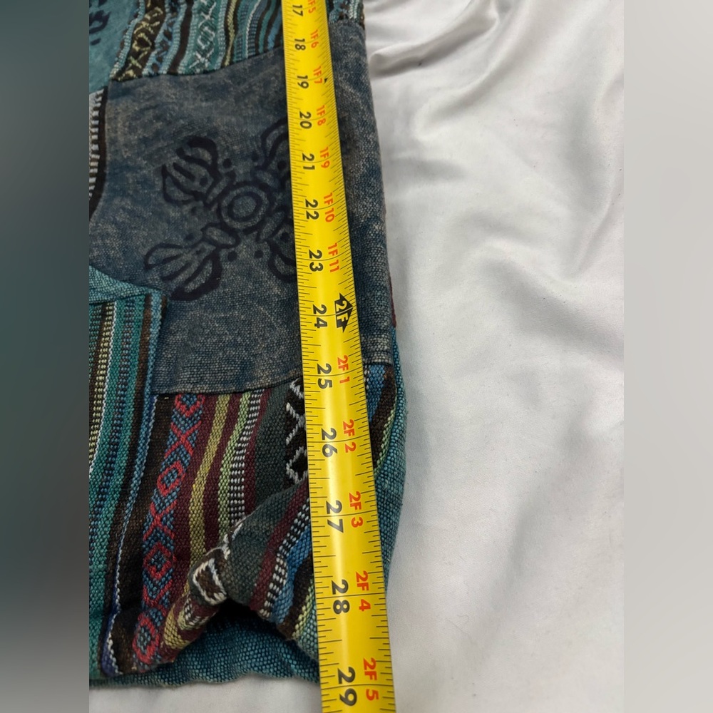 Multicolor Patchwork Hooded Jacket - image 4